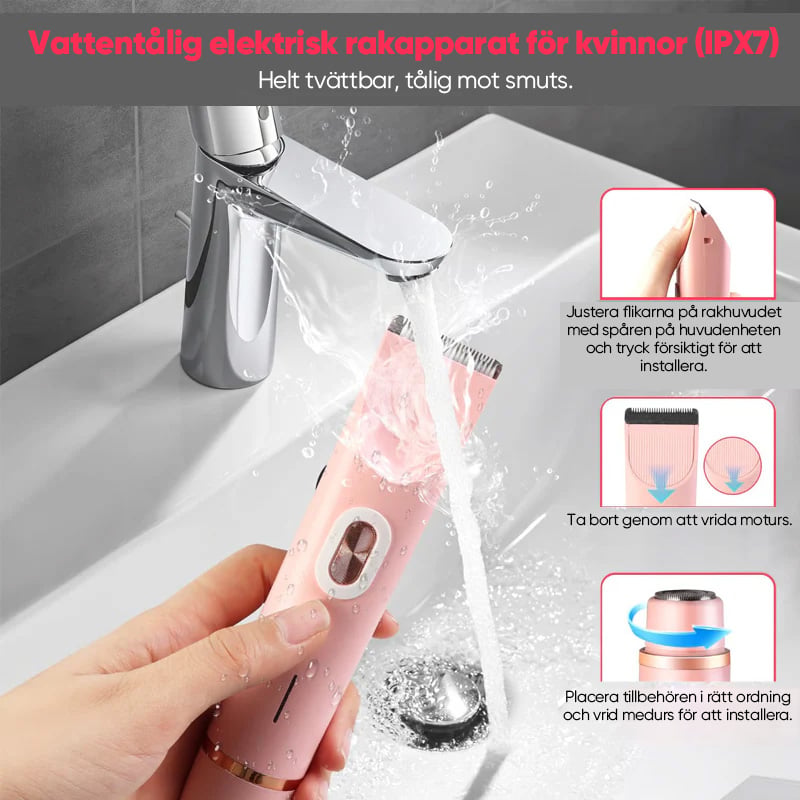 Achieve smooth skin with this versatile women's electric razor, designed for full body hair removal.