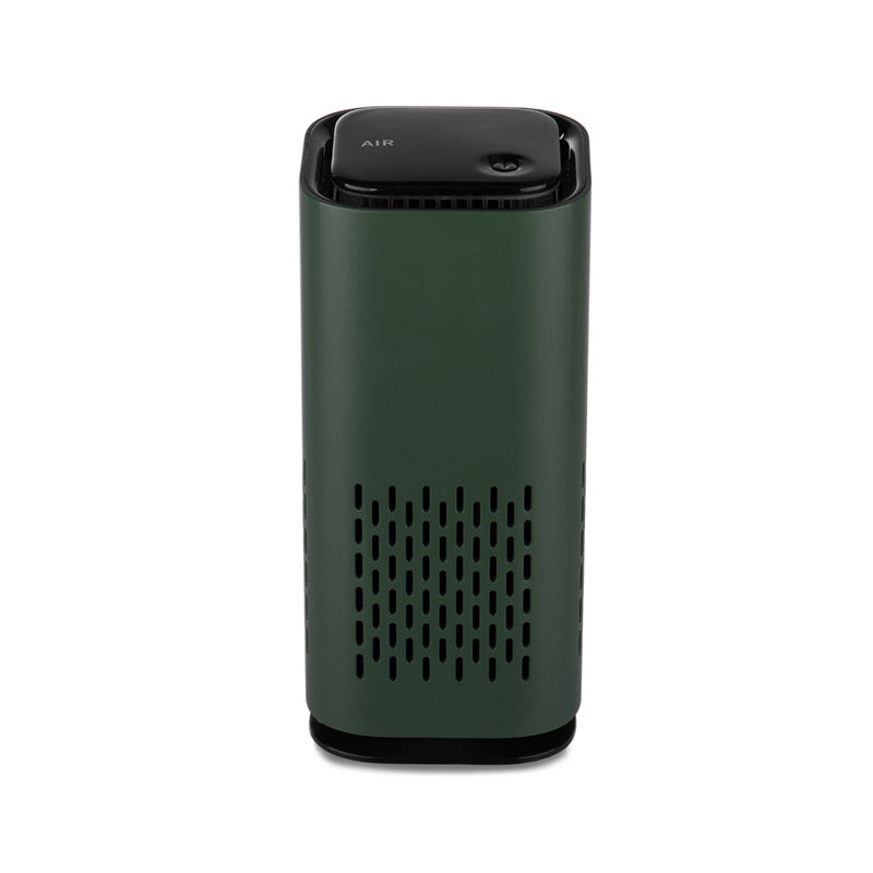 Sleek household pet air purifier, a silent home air filter designed to blend seamlessly into any room.