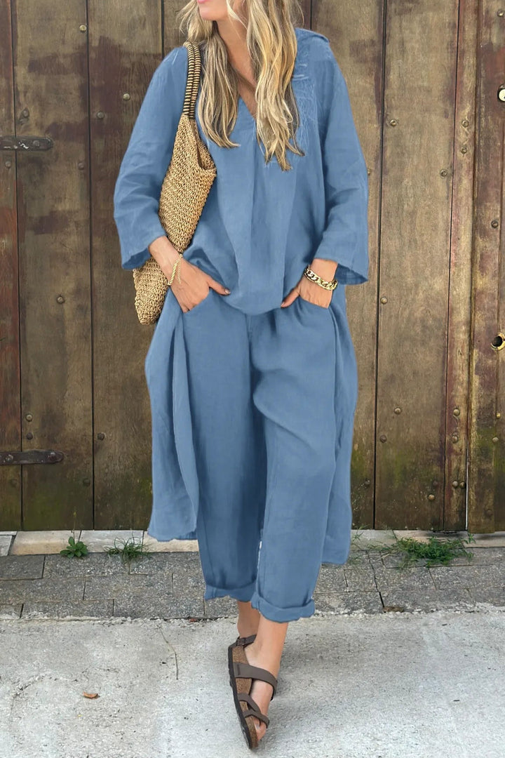Chic Linen Blend Set