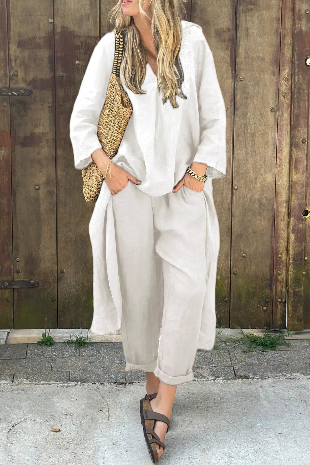 Chic Linen Blend Set