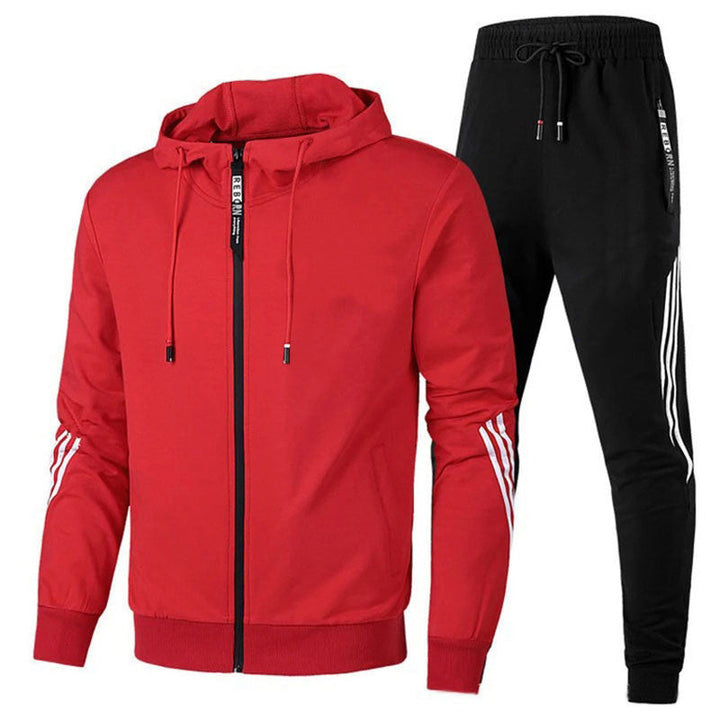 Men's versatile comfort tracksuit. A cozy two-piece jogger set for loungewear, casual outings, or active days.