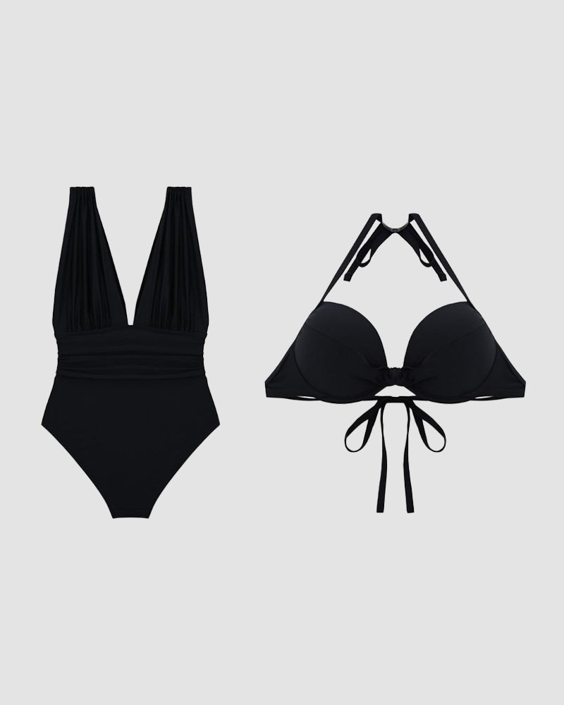 Women's Shaping Swimsuit Deep V-Neck