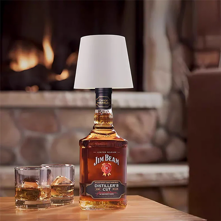 Nvroome rechargeable LED bottle light cap, perfect for a customizable, upcycled decor piece.