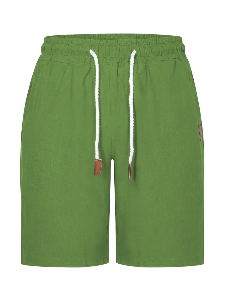 Stylish men's casual shorts with a relaxed fit, drawstring, and elastic waist for effortless comfort.