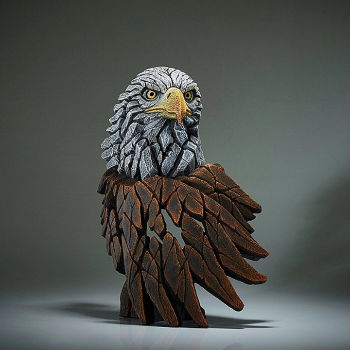 Side view of an intricate animal sculpture, a decorative resin art figurine for stylish homes.