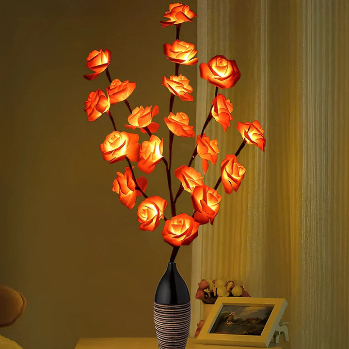 Indoor lighting: Warm white LED flower branches, a beautiful & functional decor piece.