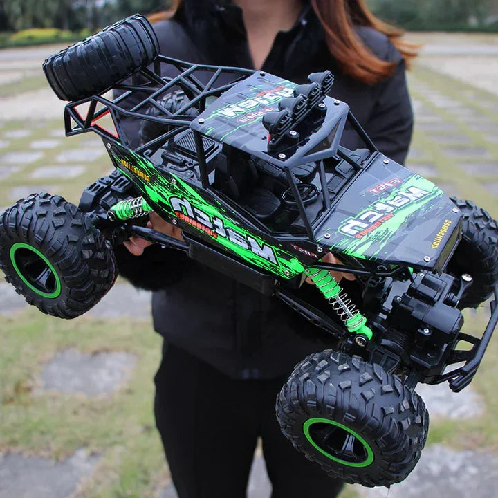 Fun 1:12 scale RC monster truck, high-speed 4WD off-road remote control toy for kids and hobby enthusiasts.