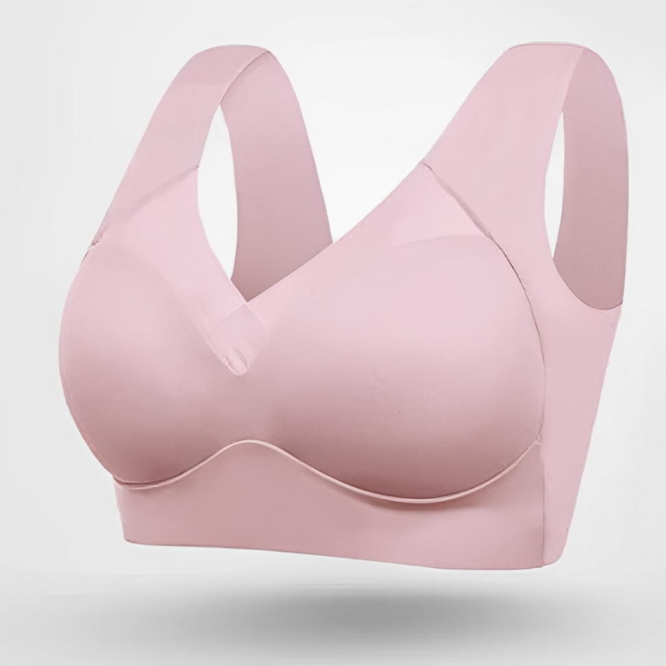 Everyday comfort V-neck bra with molded cups, providing gentle support and a seamless look.