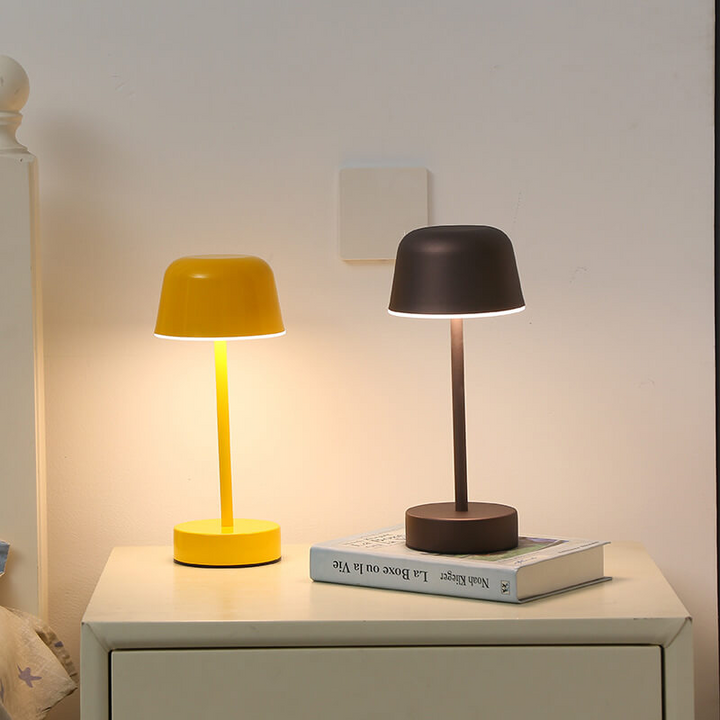 Nvroome Lights modern LED table lamp, cordless & dimmable, enhancing any interior home decor.