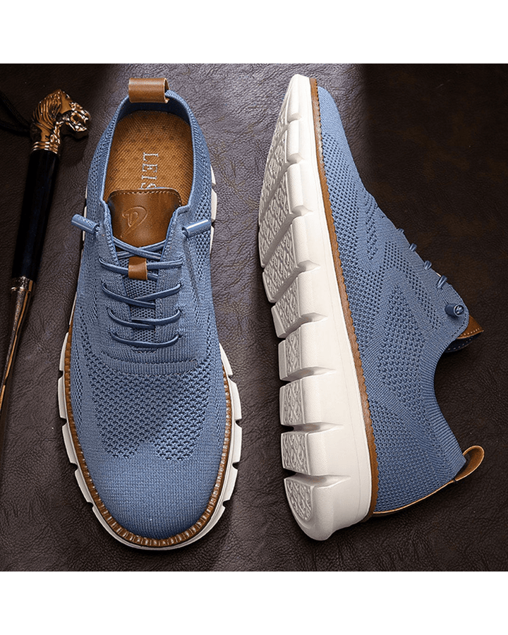 Men's stylish walking shoes, offering flexible support and durable comfort.