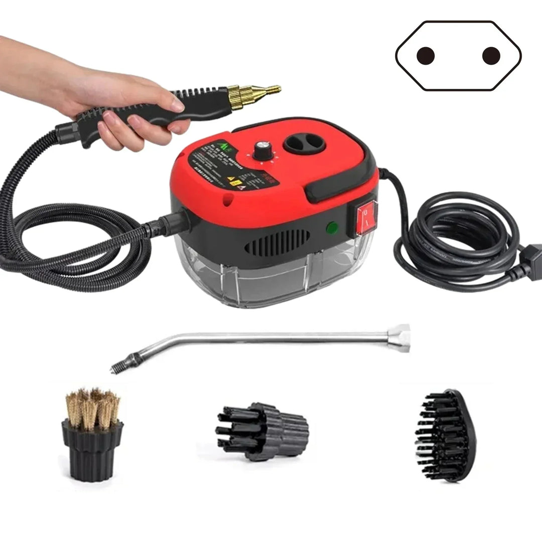 Versatile 2500W high-pressure steam cleaner for floors, windows & kitchen surfaces. Deep clean & sanitize.
