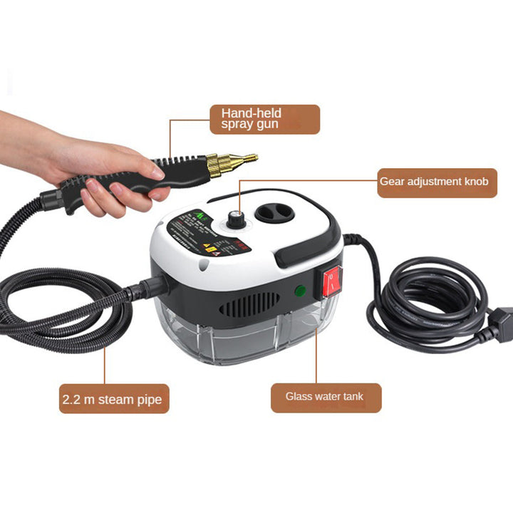 High-pressure steam cleaner tackling tough kitchen grease & home sanitization. Eco-friendly deep clean.
