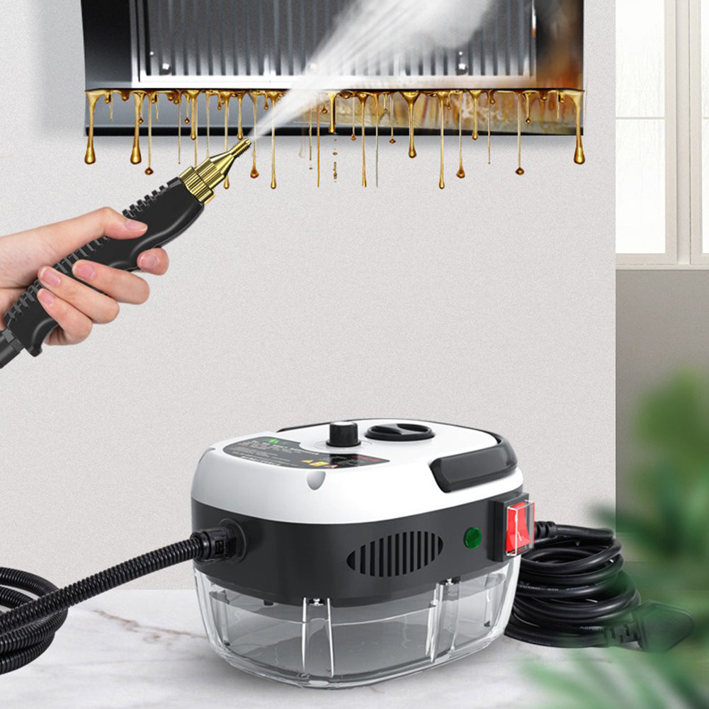 2500W high-pressure steam cleaner for deep home & kitchen cleaning. Chemical-free sanitizer.