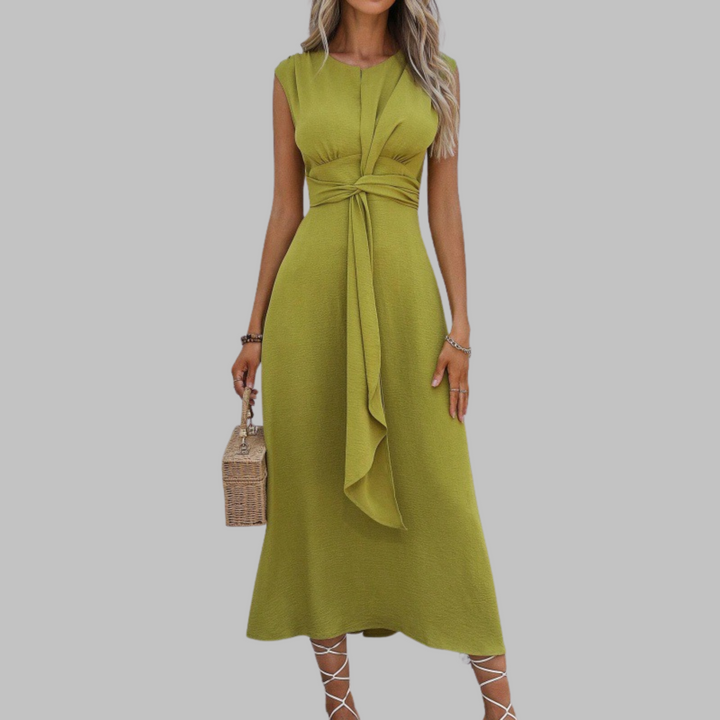Women's Sleeveless Round Neck Maxi Dress