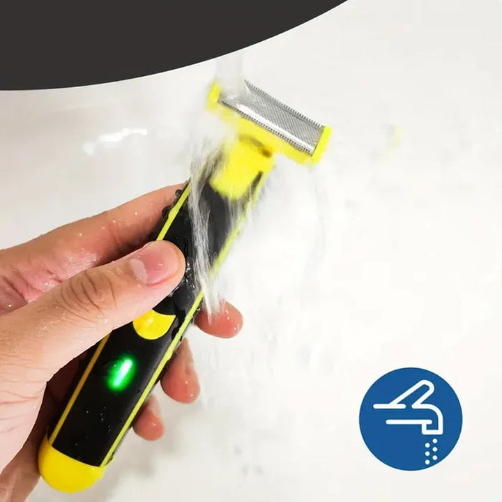 Hypoallergenic Men's Electric Body Groomer. Precision shaver for sensitive skin. Wet & dry hair removal.