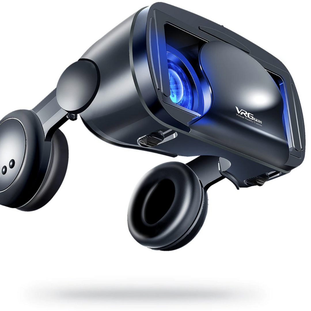 Advanced tech VR headset for smartphones, delivering immersive virtual reality with high-quality integrated audio.