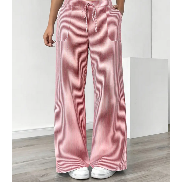 Women's Striped Pocket Pants