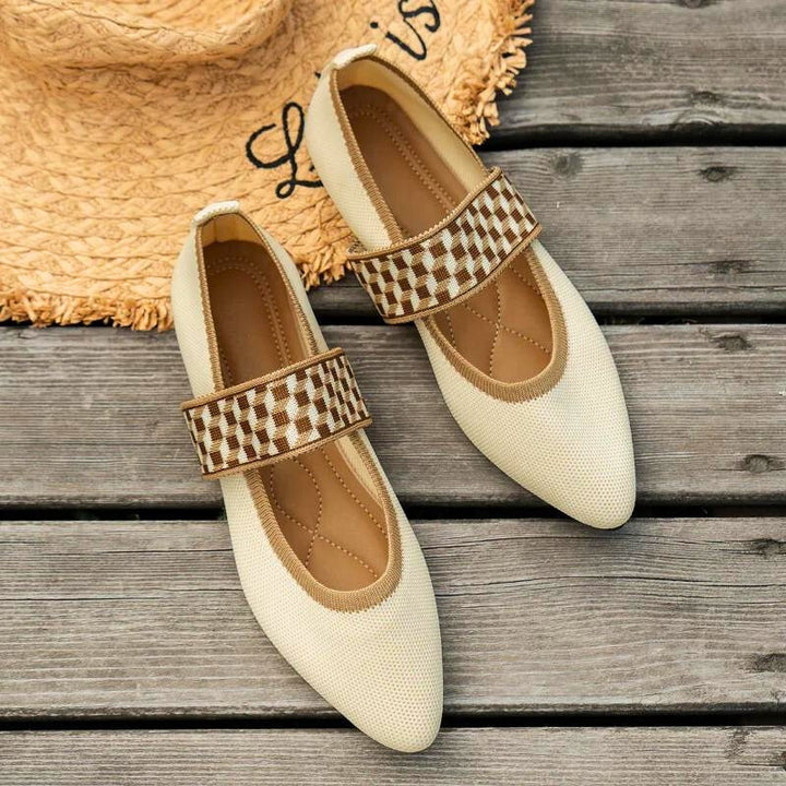 Women's Pointed Toe Mary Jane Flats