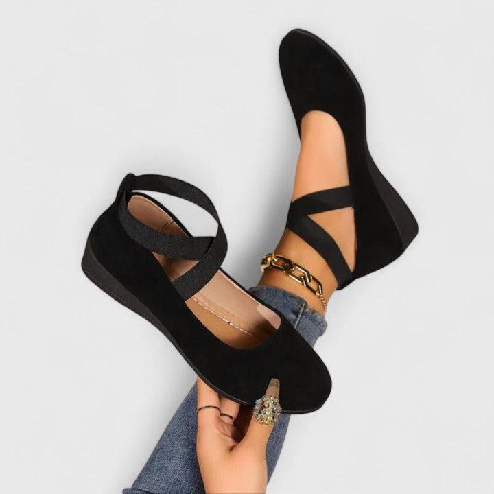 Women's Cross-Strap Ballet Flats