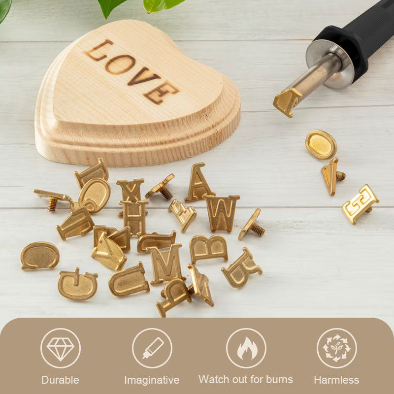 Engraving & wood burning pen kit for detailed leather crafting, customizing gifts, and unique decor.