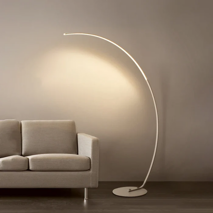 Stylish modern LED floor lamp for contemporary home decor. Provides adjustable, energy-efficient accent lighting for any room.