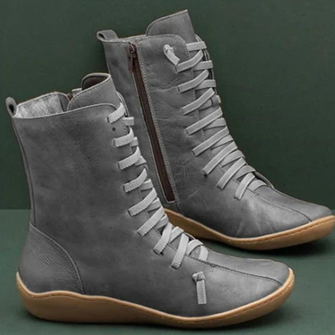 Fashionable women's waterproof fall & winter boots, designed for style & warmth in cold, wet conditions.