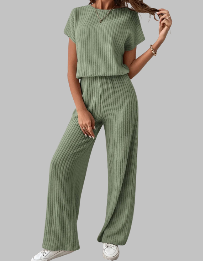 Women's Ribbed Knit Lounge Set