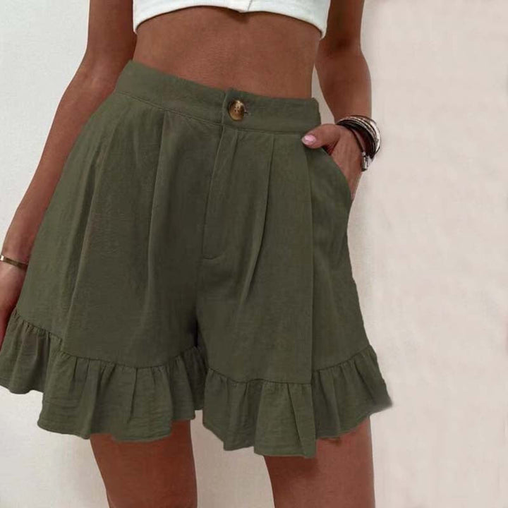Breezy Ruffle Hem Shorts