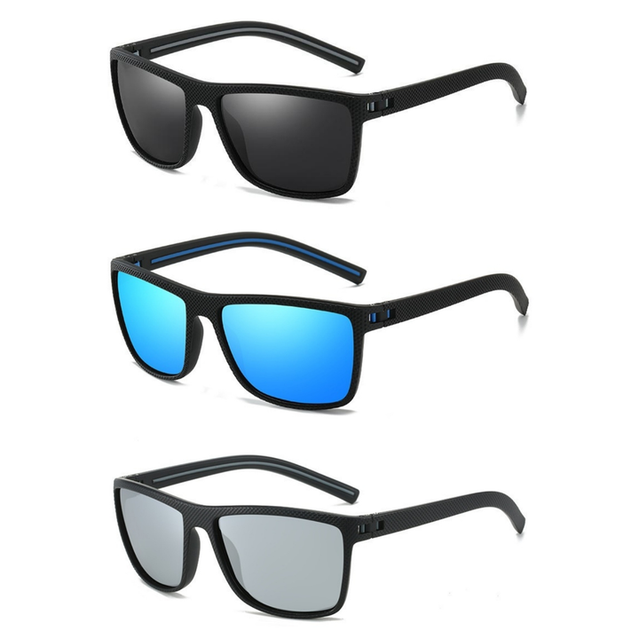 Lightweight men's polarized sunglasses for cycling, driving, and fishing.