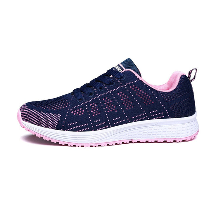Stylish women's comfort sneakers with ergonomic design, offering supportive cushioning for versatile everyday wear.