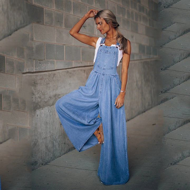 Chic women's versatile everyday jumpsuit, perfect for casual modern style and comfort.