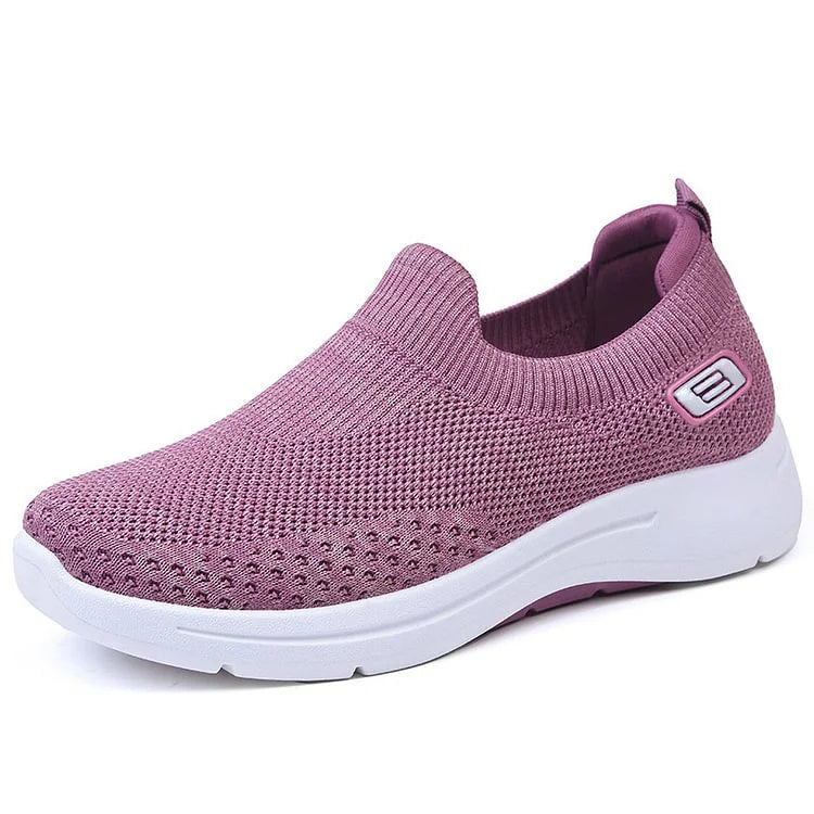 Women's orthopedic walking shoes, lightweight & breathable, offering excellent arch support for comfort.
