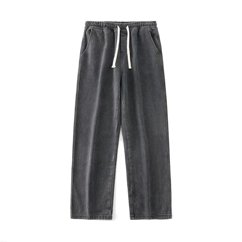 Men's relaxed wide-leg denim jeans, ultimate comfort, casual style for everyday & men's fashion.