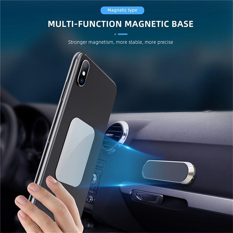 Premium vehicle tech: magnetic phone accessory with strong grip & elegant design.