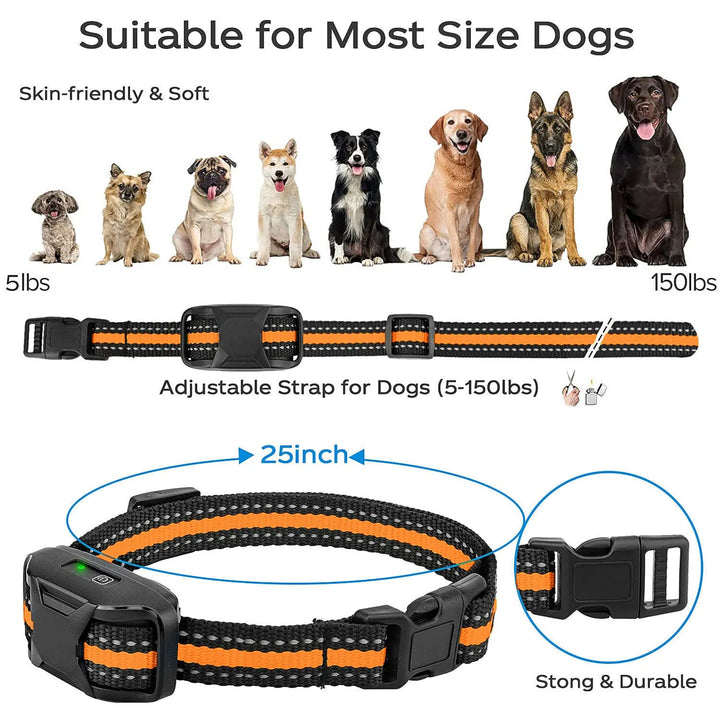 Rechargeable electric dog training collar with long-range remote control. Essential for pet behavior and obedience.