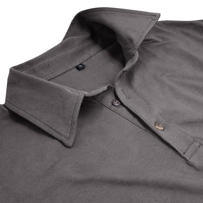 Versatile men's long-sleeve polo, elevating any smart casual or everyday fashion.