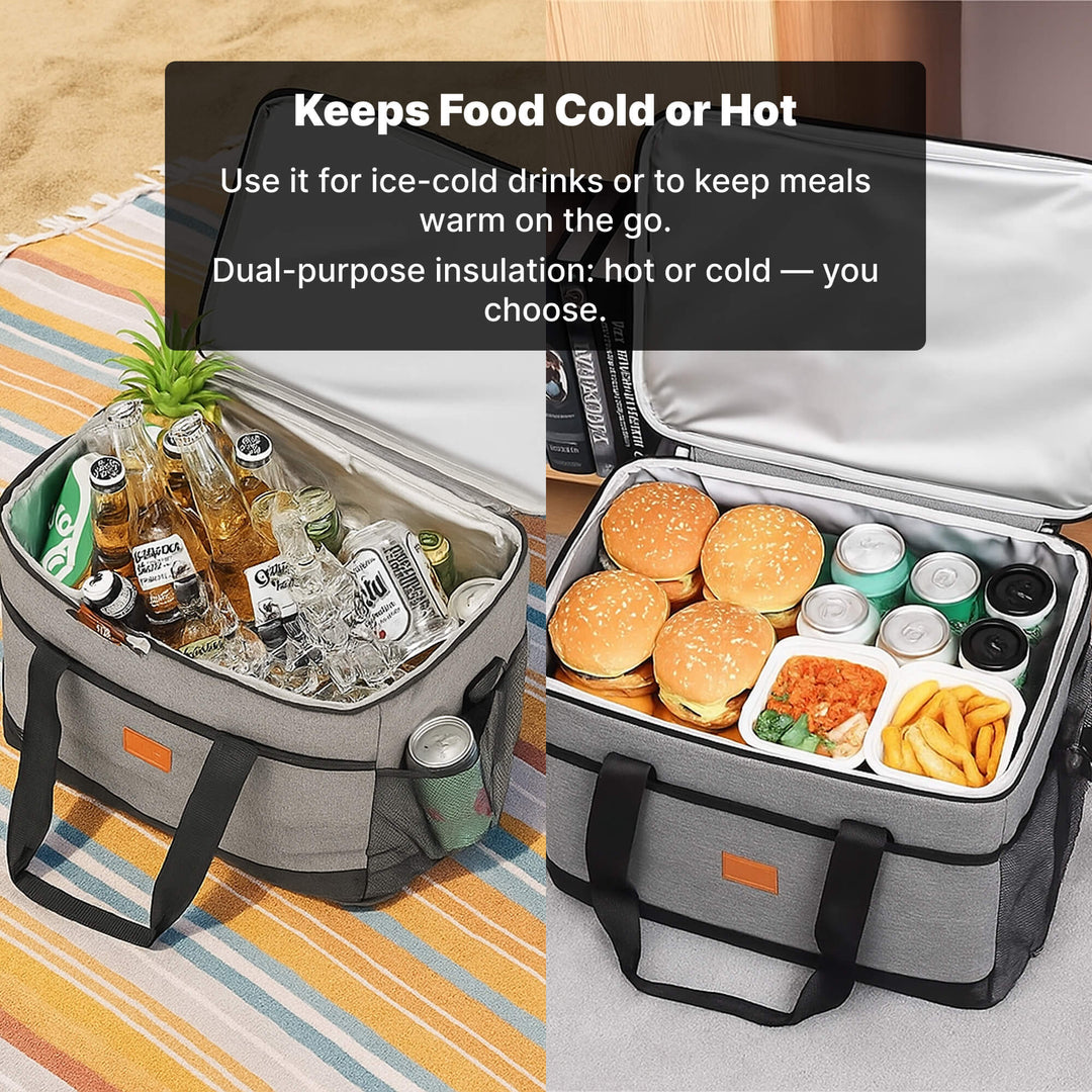 Rugged 33L insulated cooler bag, waterproof & portable for all outdoor adventures.