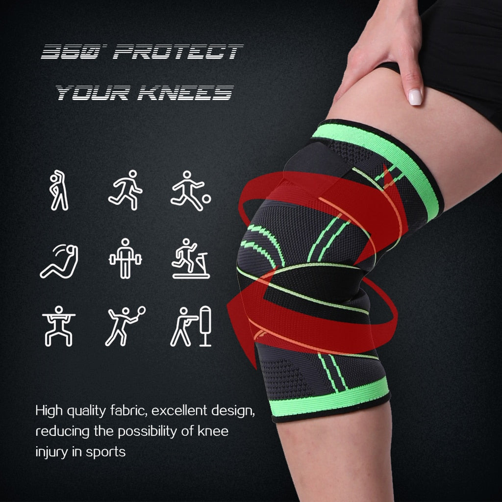 Comfortable unisex compression knee brace, ideal for sports, workouts, and daily joint support.