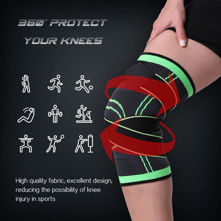Comfortable unisex compression knee brace, ideal for sports, workouts, and daily joint support.