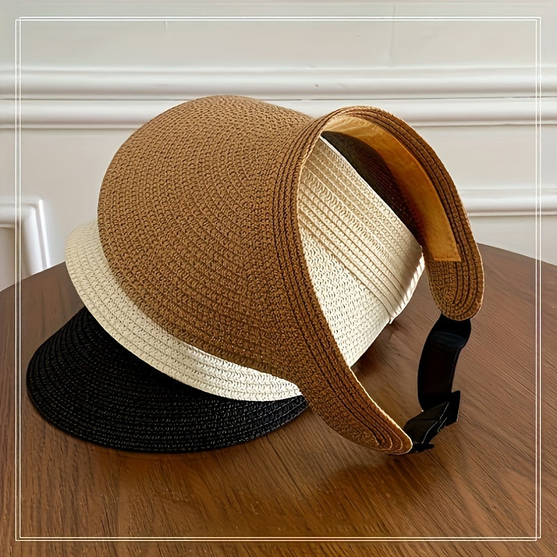 Easy-pack women's wide brim visor, foldable design. Ensures maximum UV protection for all your summer adventures.