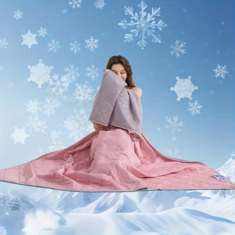 Breathable & lightweight reversible cooling summer blanket. Essential for warm weather bedding and relaxation.