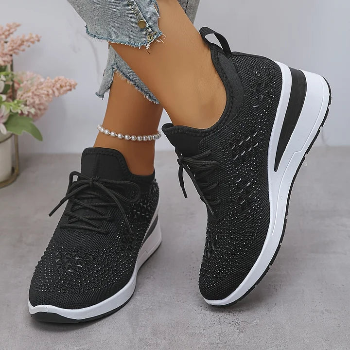 Comfortable women's orthopedic walking shoes, designed for ergonomic foot support & casual daily wear.