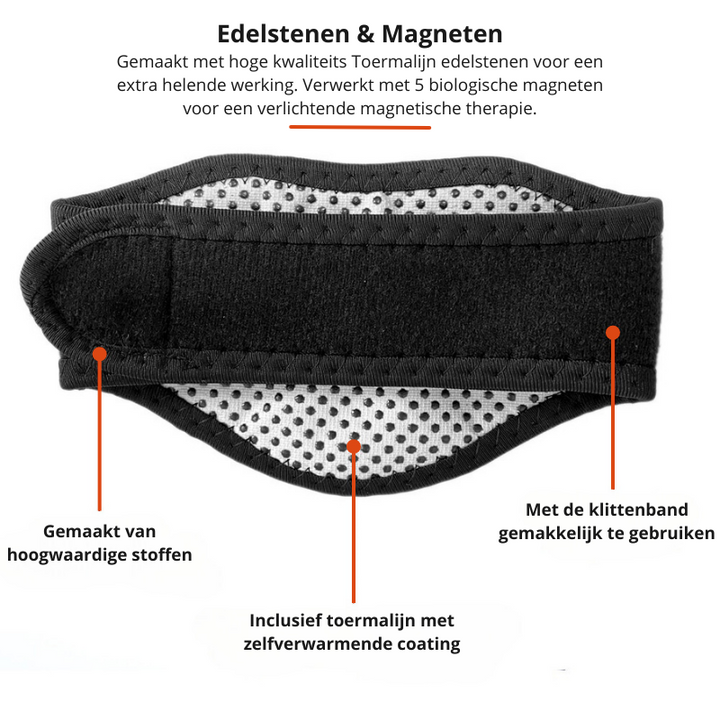 Effective self-heating tourmaline neck collar for quick neck pain relief. Promotes muscle relaxation & overall wellness.