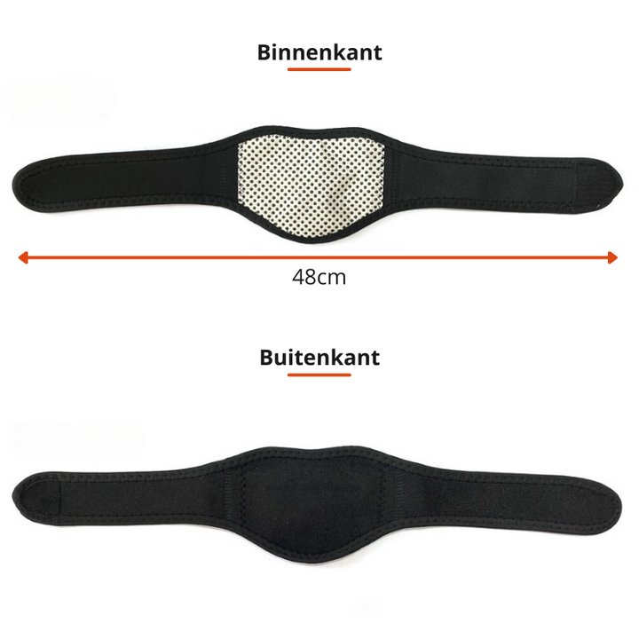 Unisex self-heating tourmaline neck collar for deep muscle relaxation, neck pain relief & improved circulation. Autumn/winter comfort.