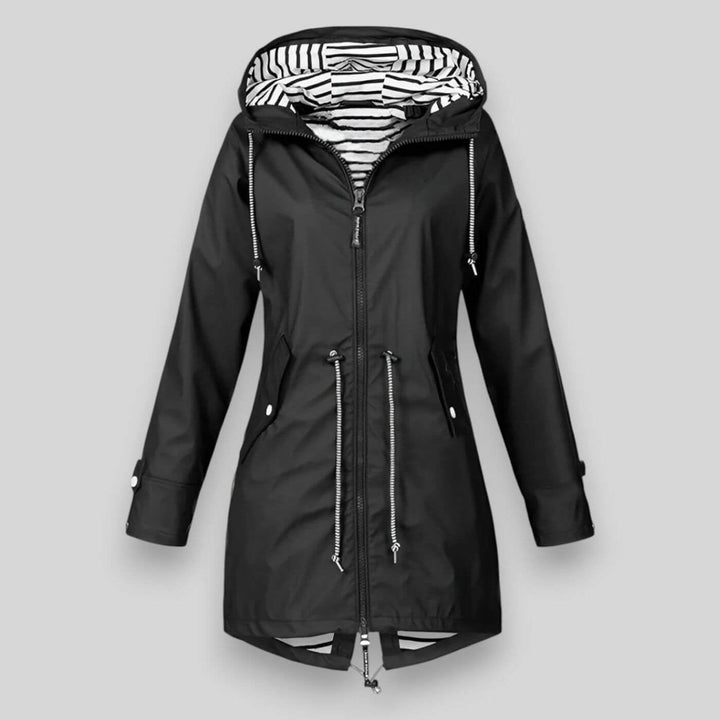 Versatile women's casual rain jacket, lightweight, waterproof, and hooded for ultimate comfort.
