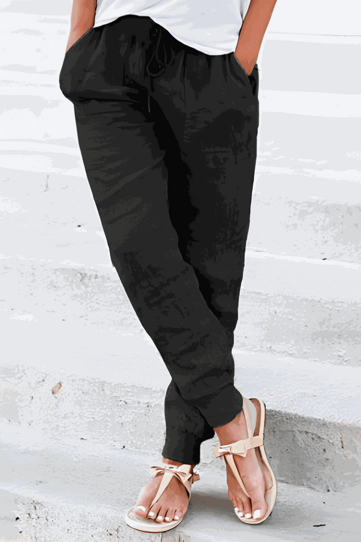 Bali | Women's Elastic Ankle Pants Drawstring Waist Casual