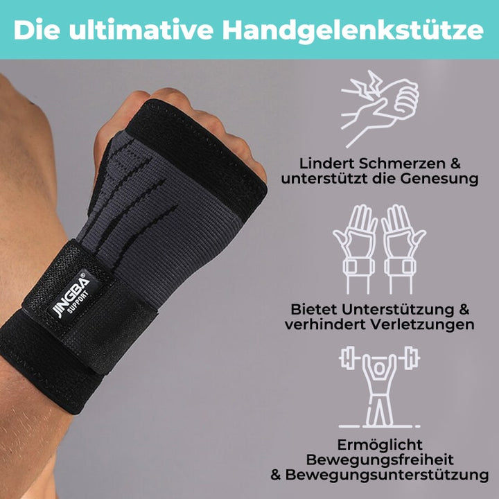 Breathable, comfortable wrist support brace for joint stability, pain relief, and athletic recovery.