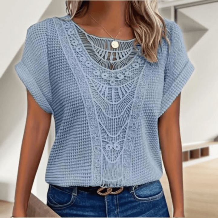 Versatile women's vintage lace top, long sleeve and elegant, perfect for special occasion wear.