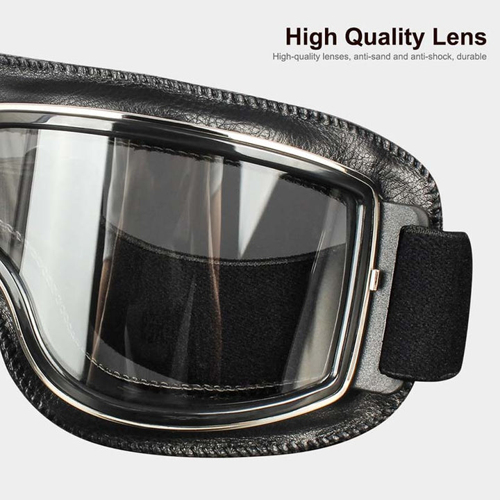 Riding essentials: Unisex fitover motorcycle goggles, UV protection, anti-fog & helmet ready.