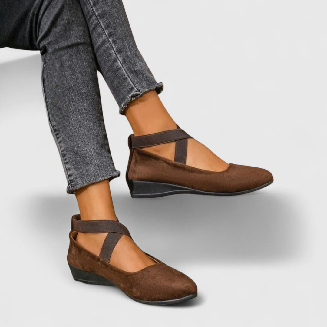 Women's Cross-Strap Ballet Flats
